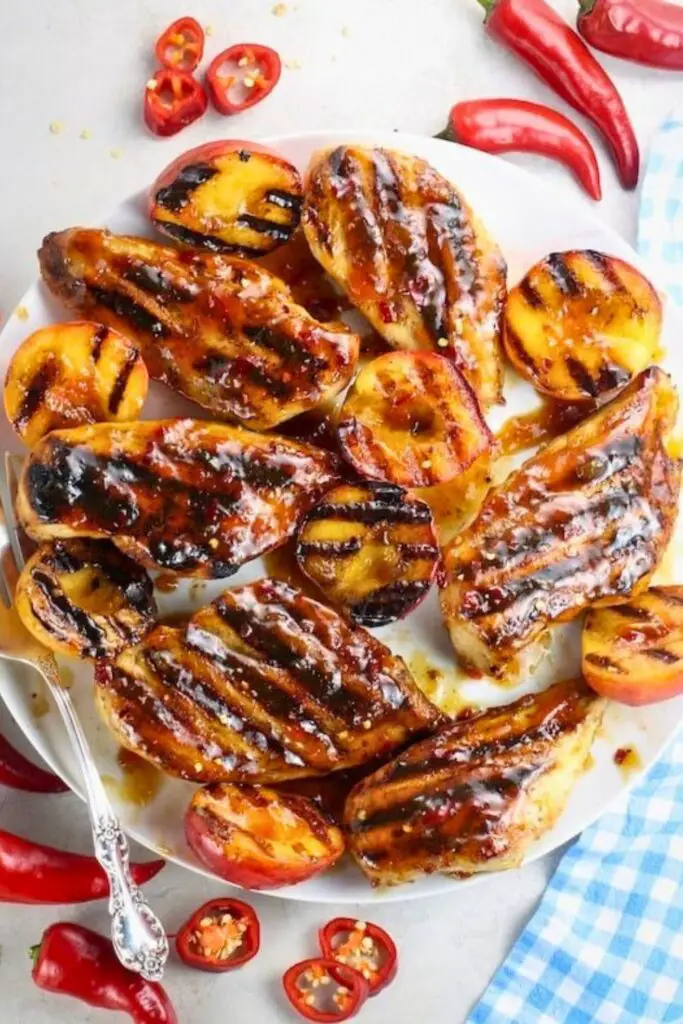 Slow Cooker Peach Glazed Chicken