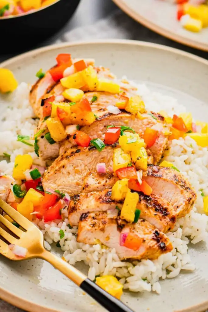 Slow Cooker Pineapple Salsa Chicken