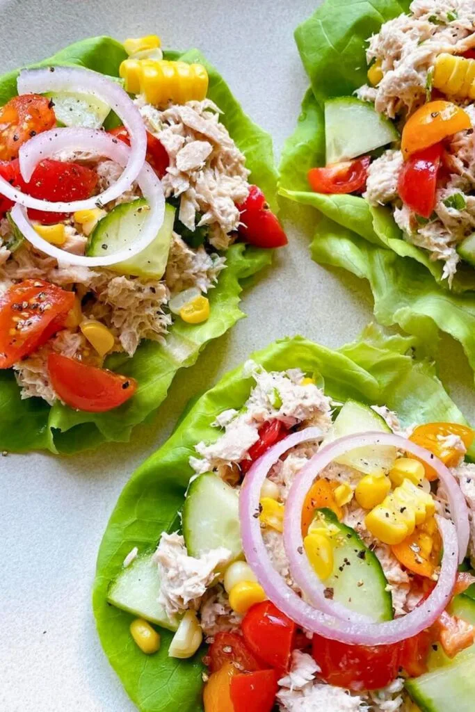 Tuna Salad Lettuce Wraps