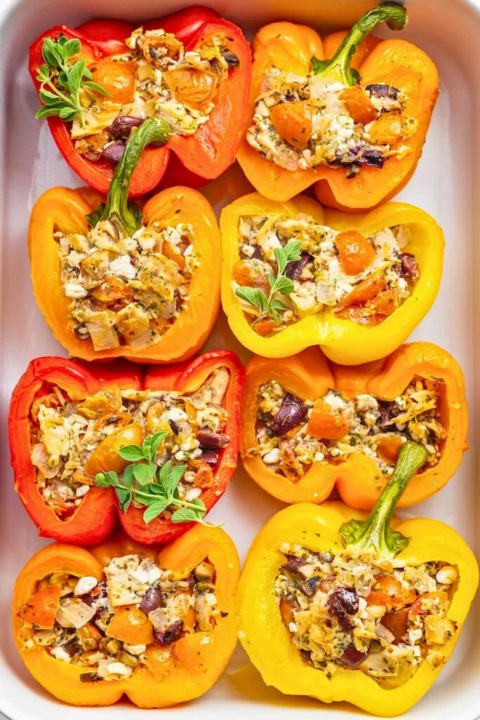 Tuna-Stuffed Bell Peppers
