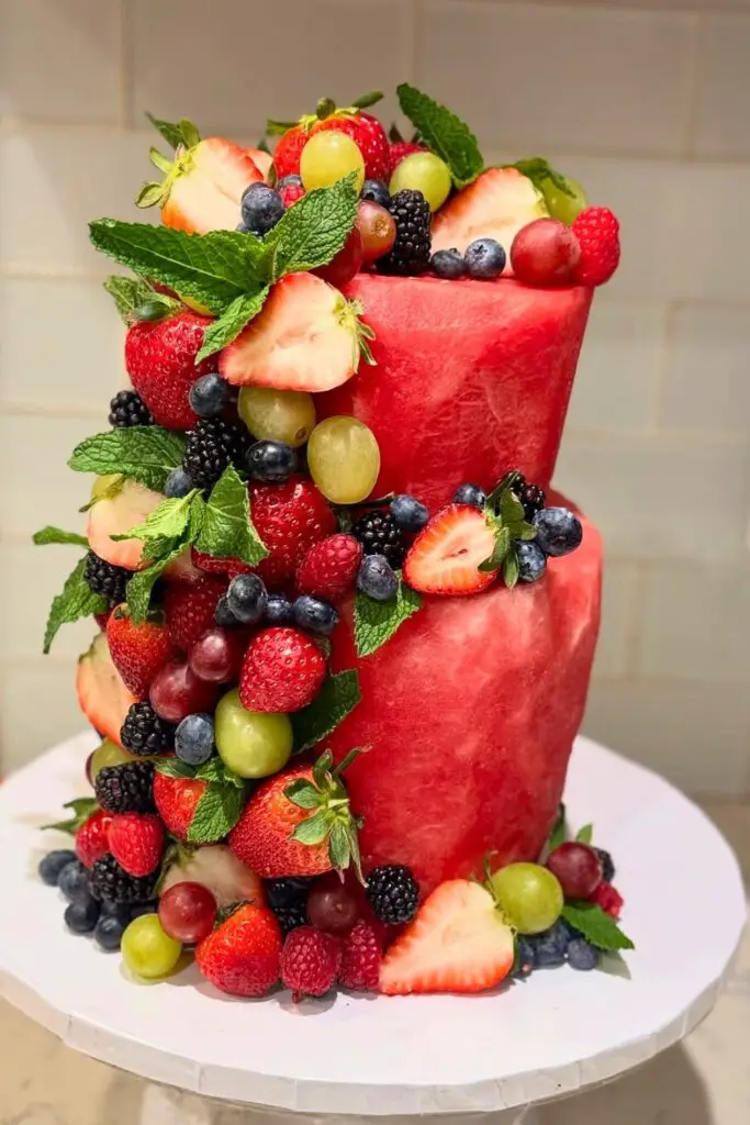 Watermelon Birthday Cake
