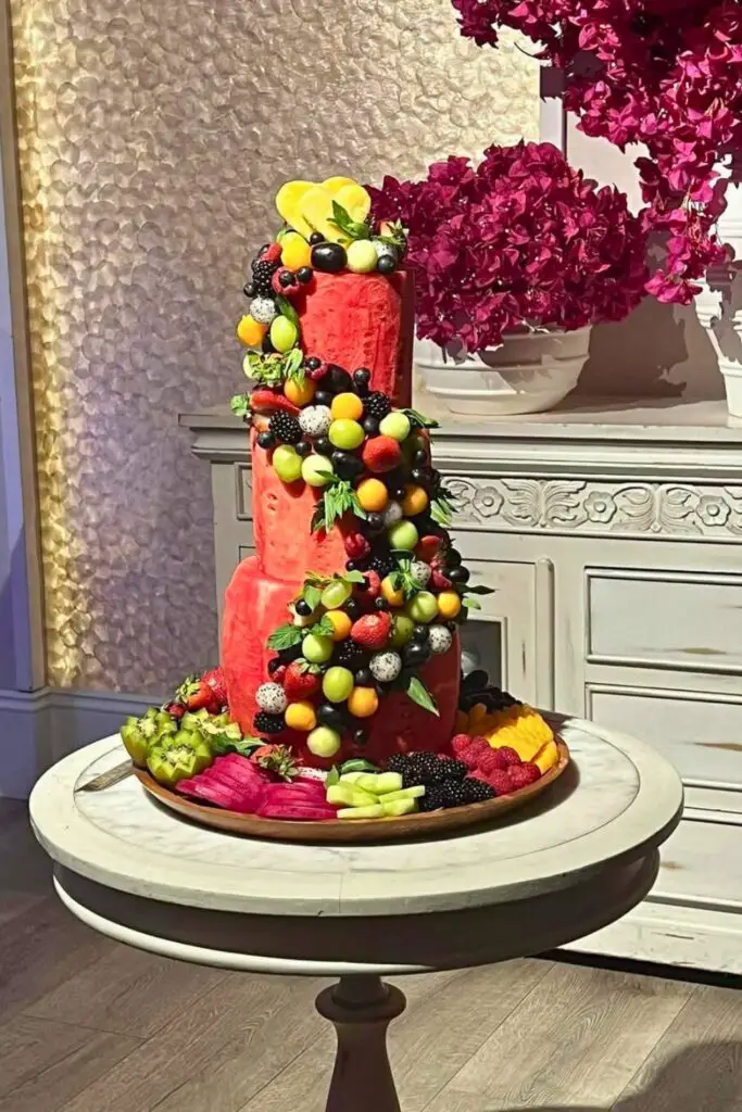 Watermelon Wedding Cake