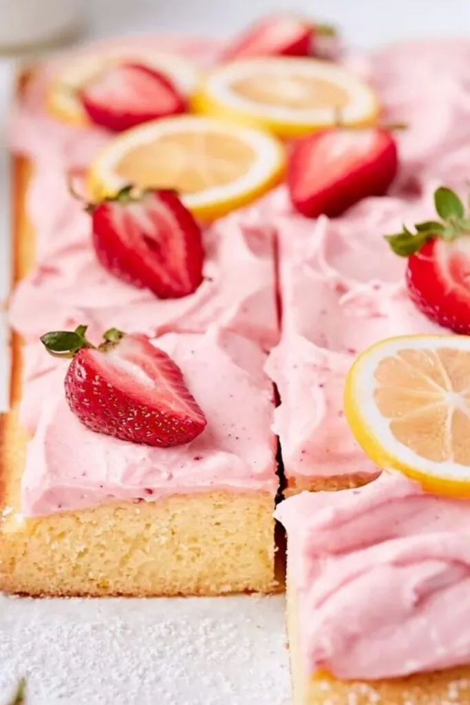 lemon strawberry cake