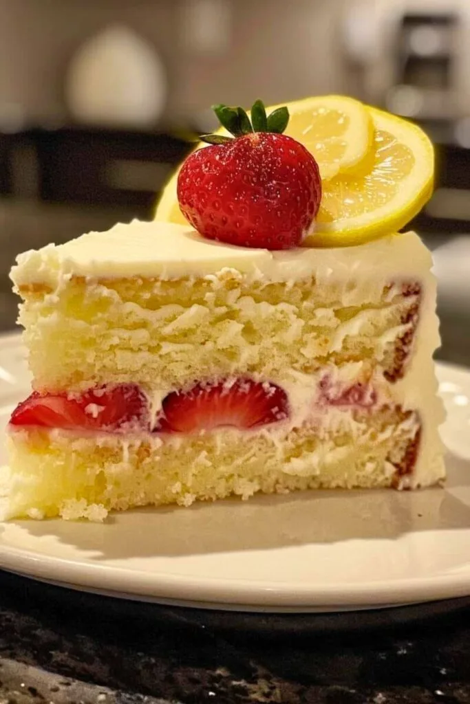lemon strawberry cake tips