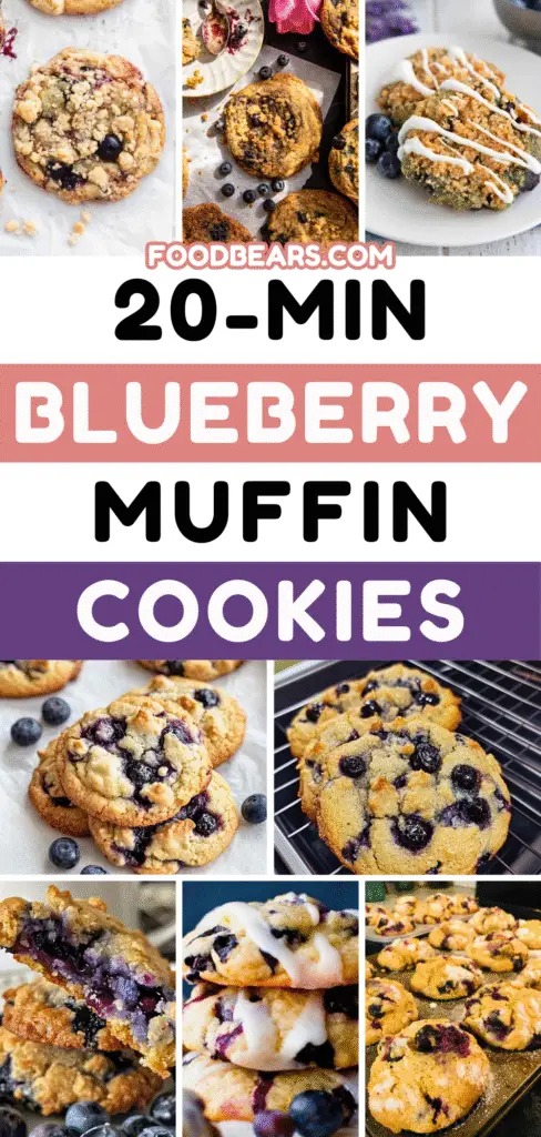 20-Min Blueberry Muffin Cookies for Busy Women