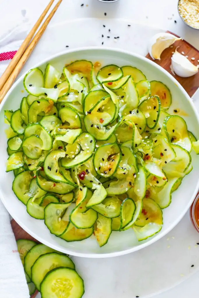 Asian Cucumber Salad Ingredients