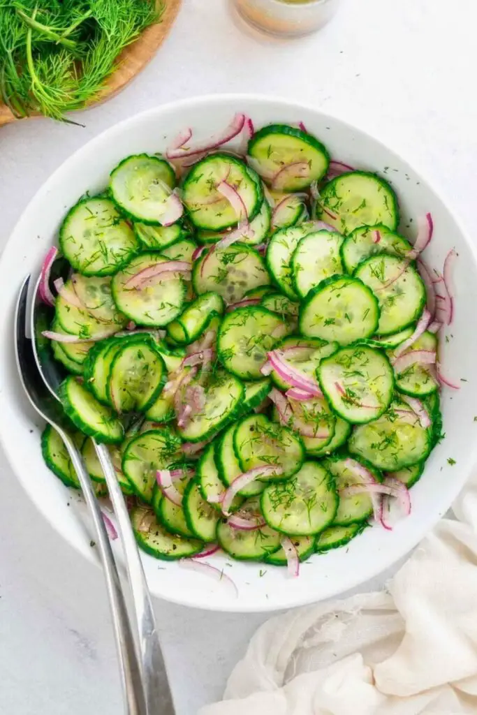 Cucumber Onion Salad Serving Tips