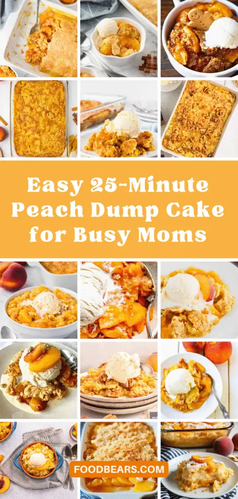 Easy 25-Minute Peach Dump Cake for Busy Moms