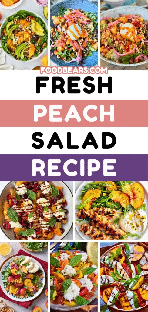 Fresh Peach Salad with Burrata for Hot Days