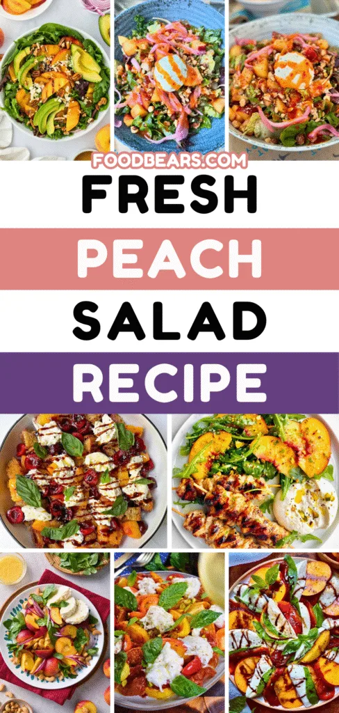 Fresh Peach Salad with Burrata for Hot Days
