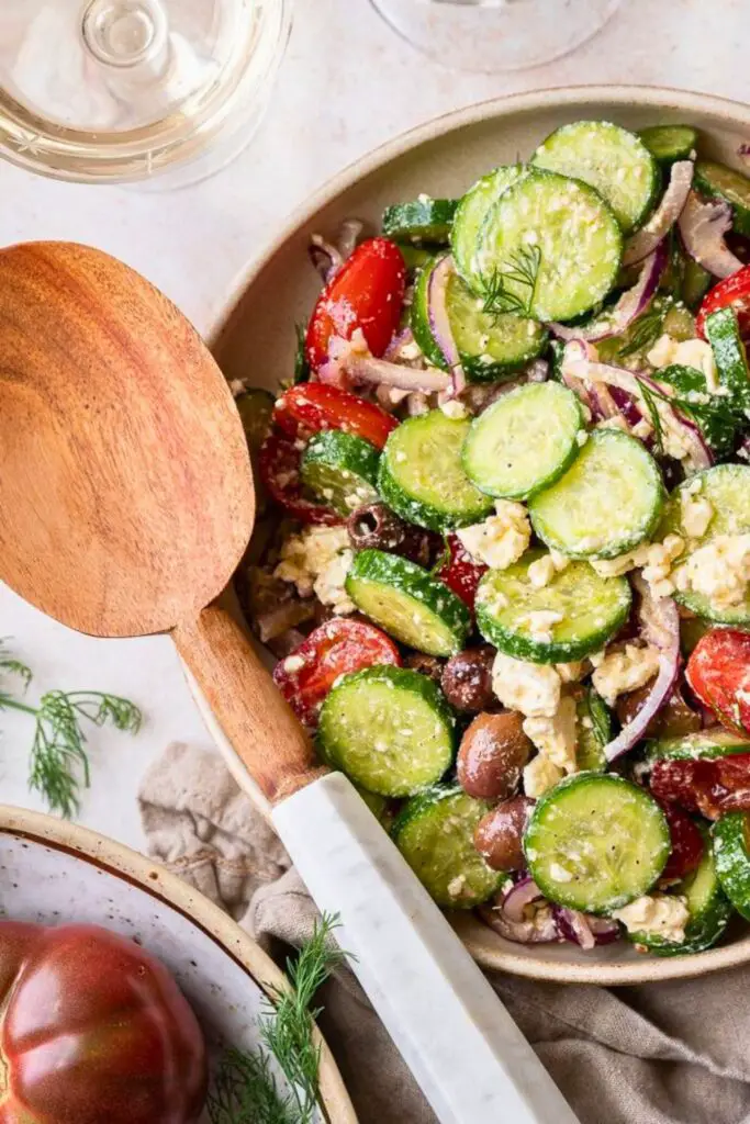 How to Make Greek Cucumber Salad