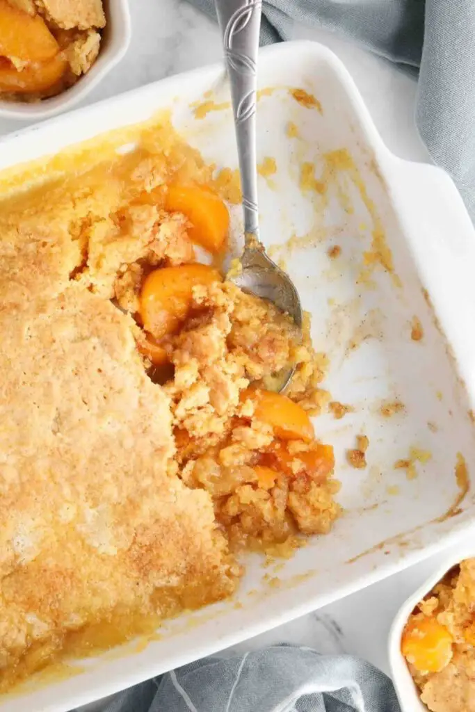 How to Make Peach Dump Cake