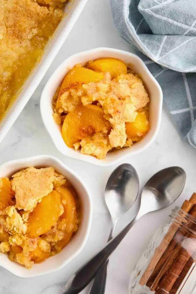 Lazy Day Peach Dump Cake