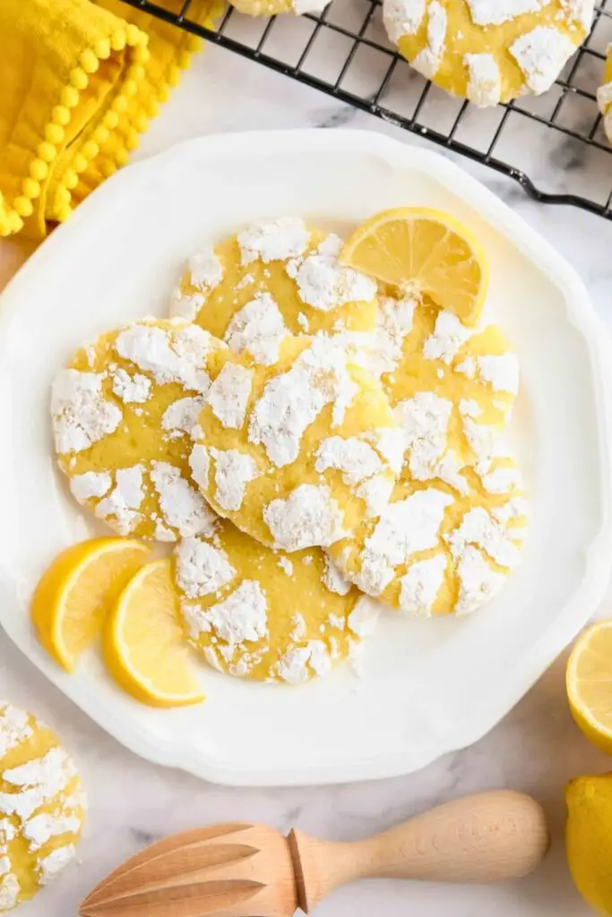 Lemon Crinkle Cookies