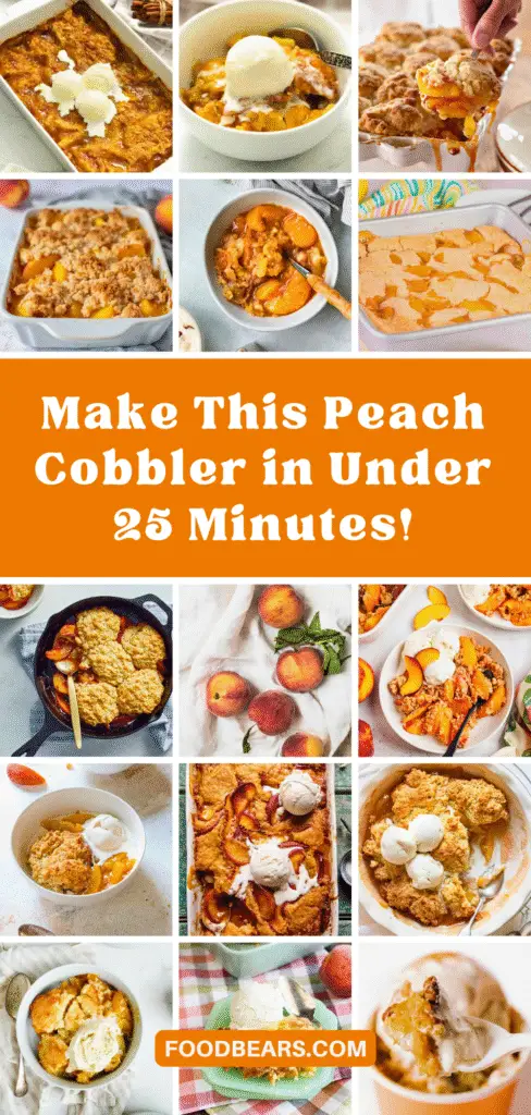 Make This Peach Cobbler in Under 25 Minutes!