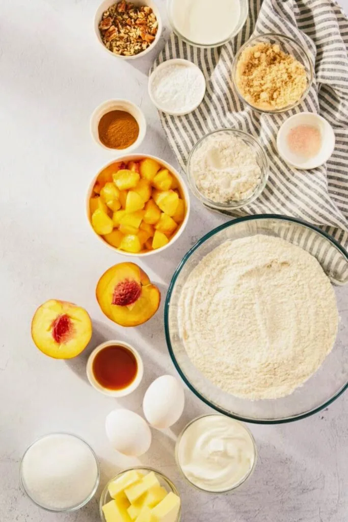 Peach Bread Ingredients