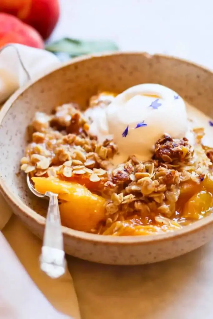 Peach Crisp Serving Suggestions