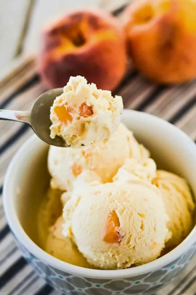 Serving Your Peach Ice Cream