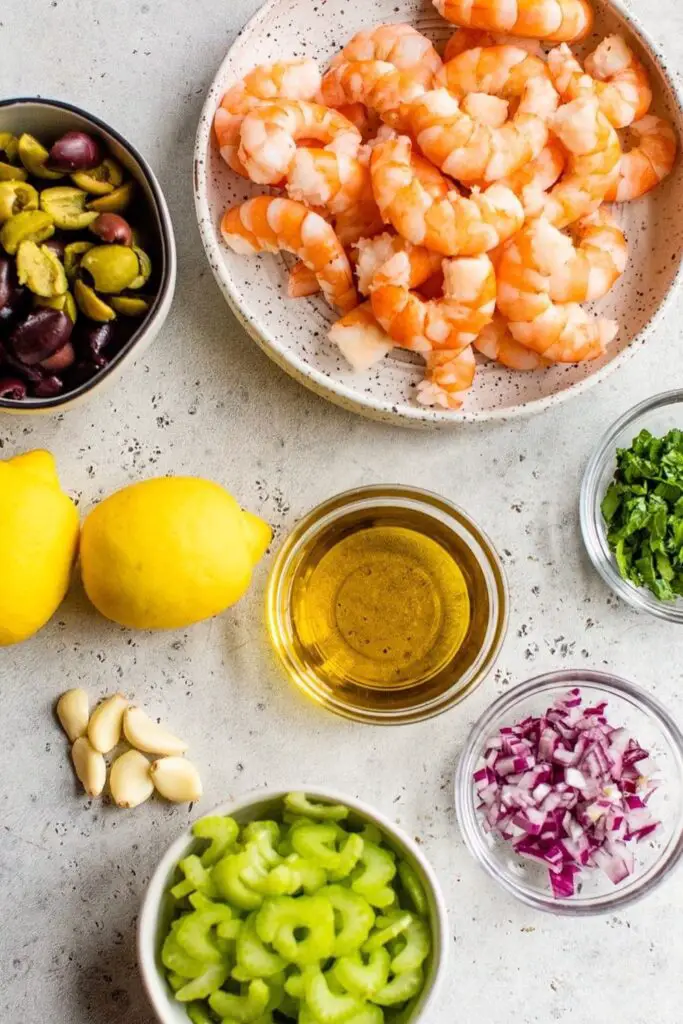 Shrimp Salad Ingredients