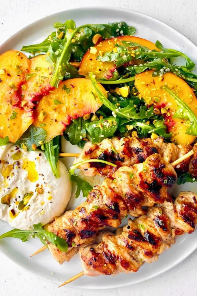 What to Eat With Peach Burrata Salad
