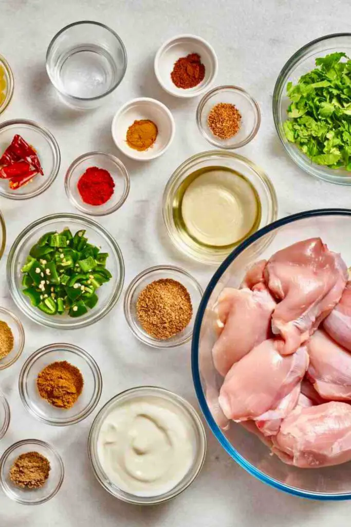 Chicken Curry Ingredients