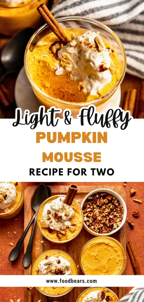 Light & Fluffy Pumpkin Mousse Recipe for Two