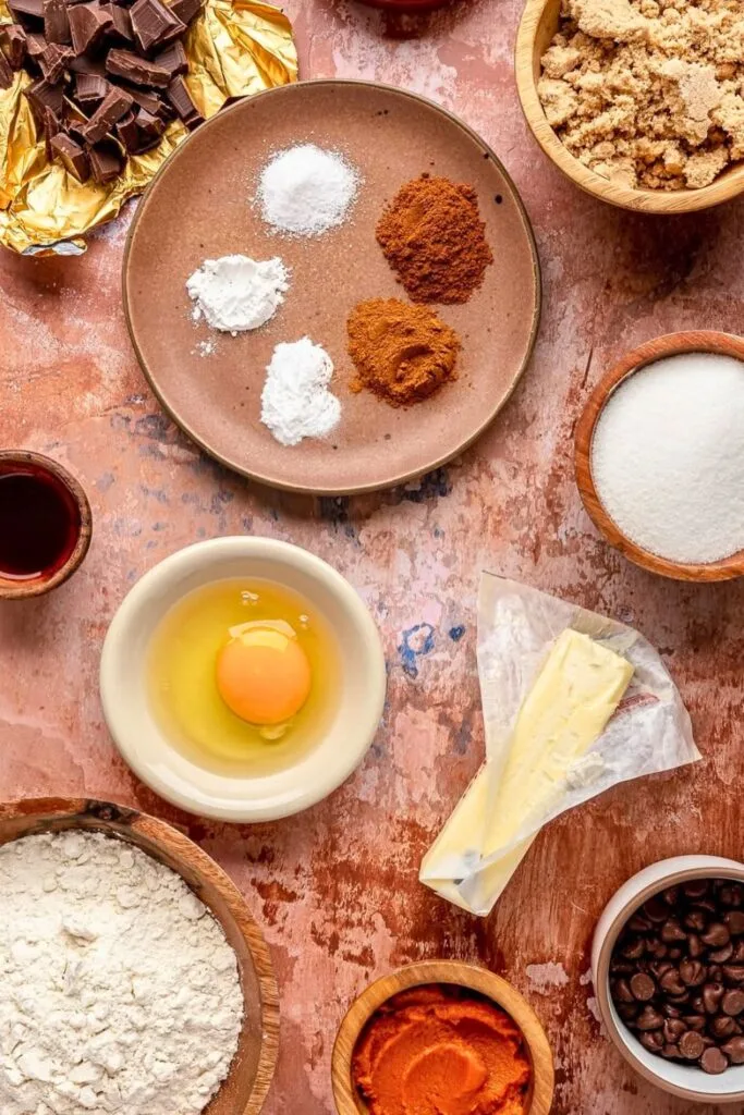 Pumpkin Bars Ingredients