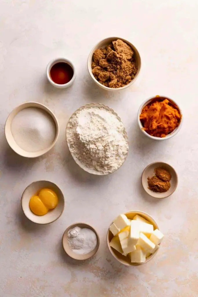 Pumpkin Snickerdoodle Cookies Ingredients