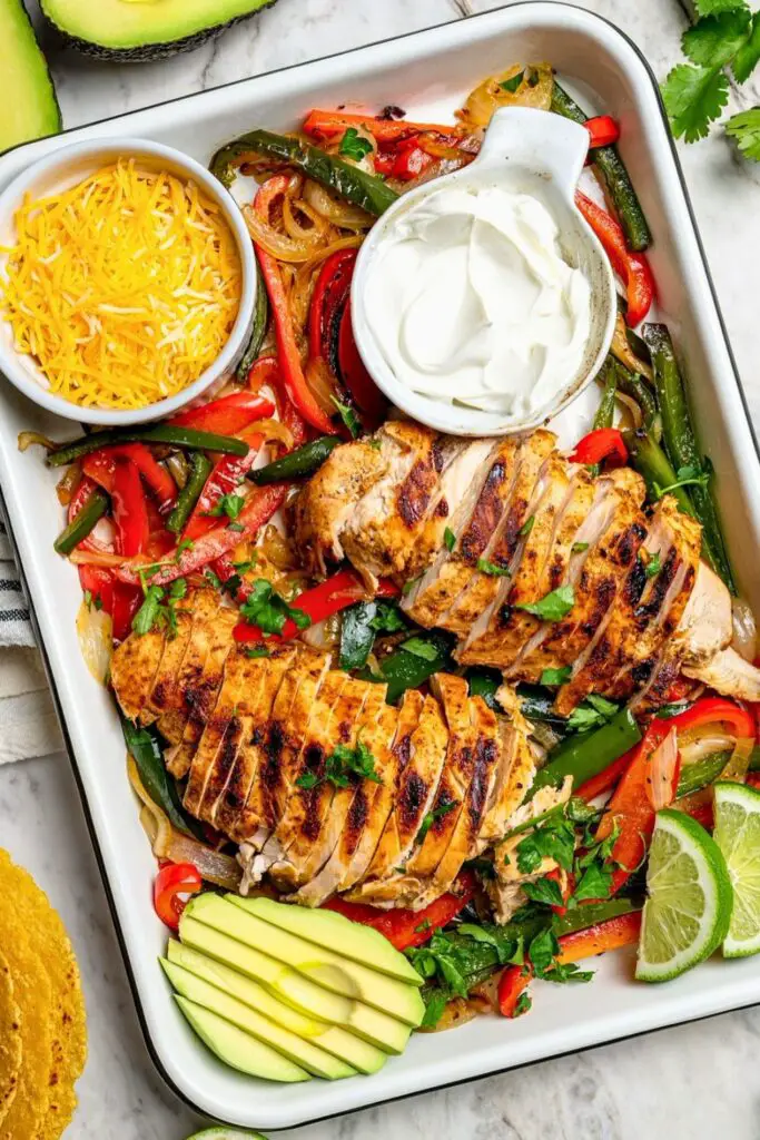 Serving Suggestions of Chicken Fajitas