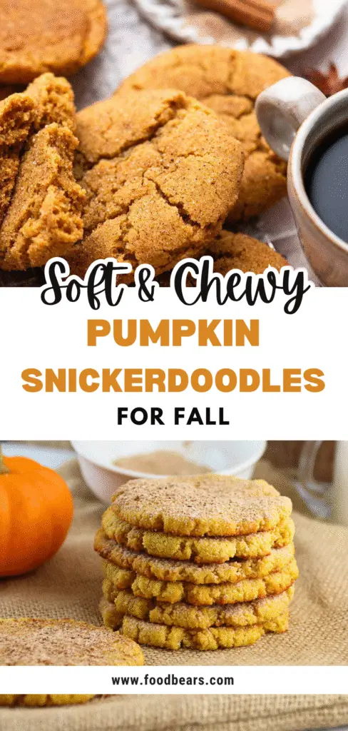 Soft & Chewy Pumpkin Snickerdoodles for Fall