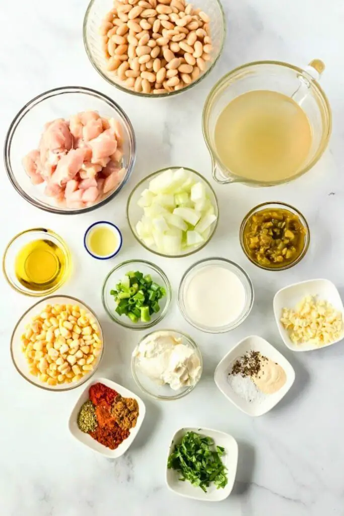 White Chicken Chili Ingredients