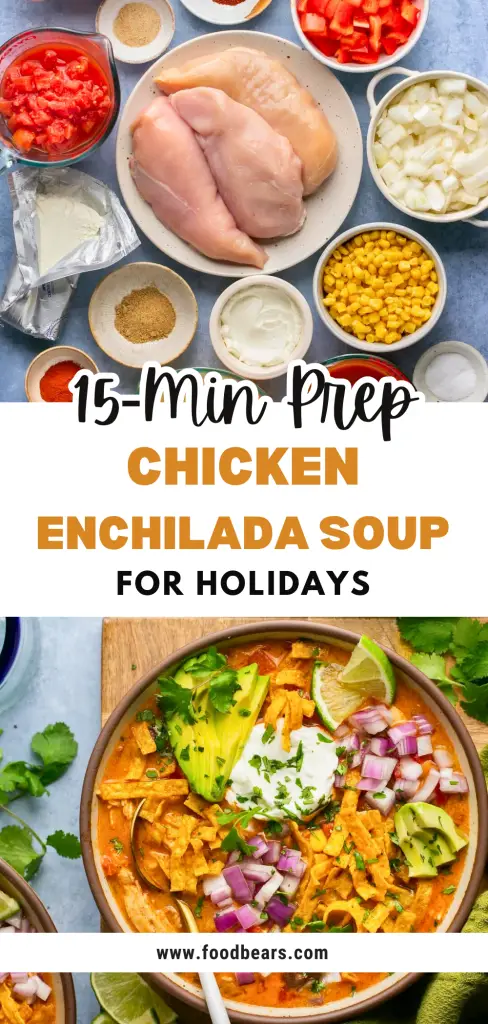15-Min Prep Chicken Enchilada Soup for Holidays