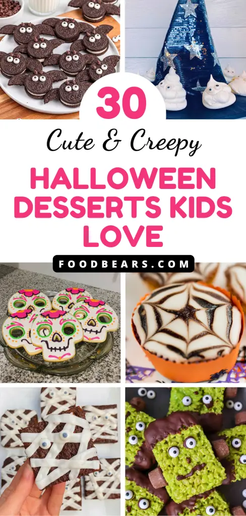 30 Cute & Creepy Halloween Desserts Kids Love