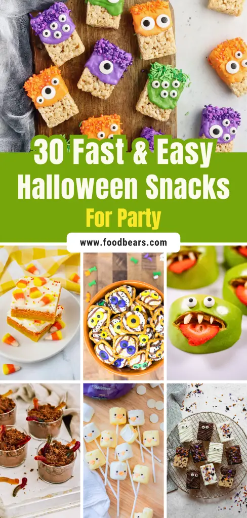 30 Fast & Easy Halloween Snacks for Party