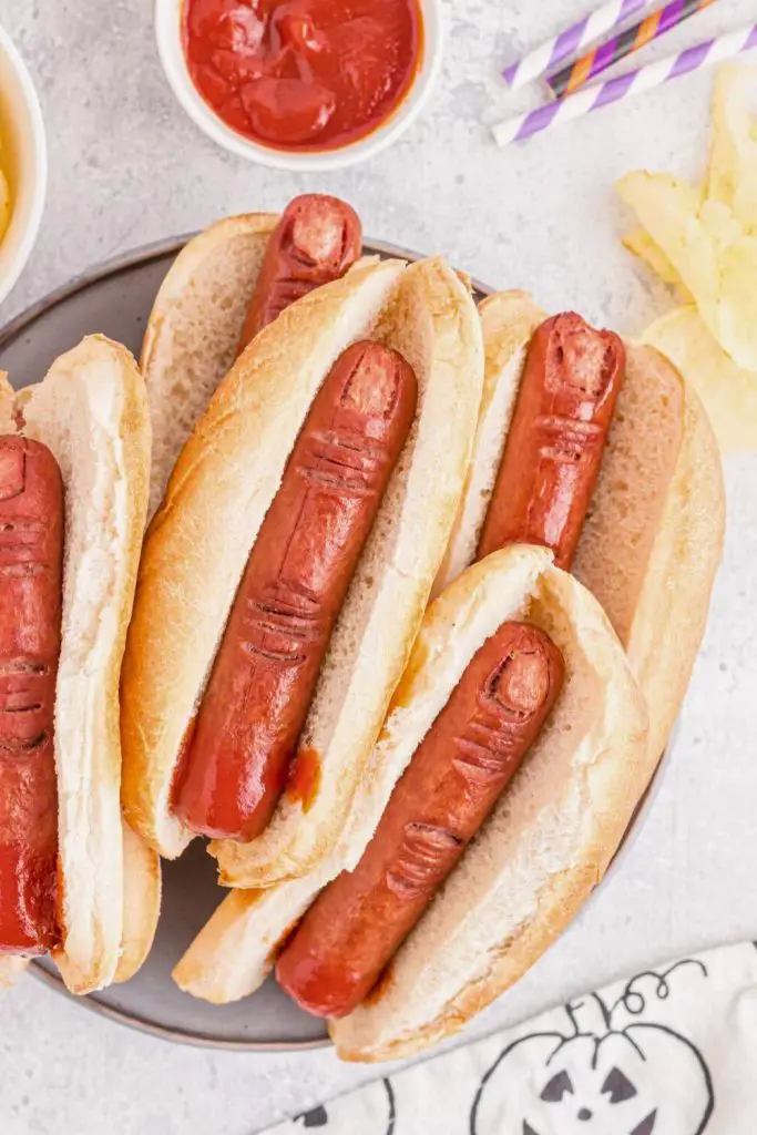 Bloody Finger Hot Dogs