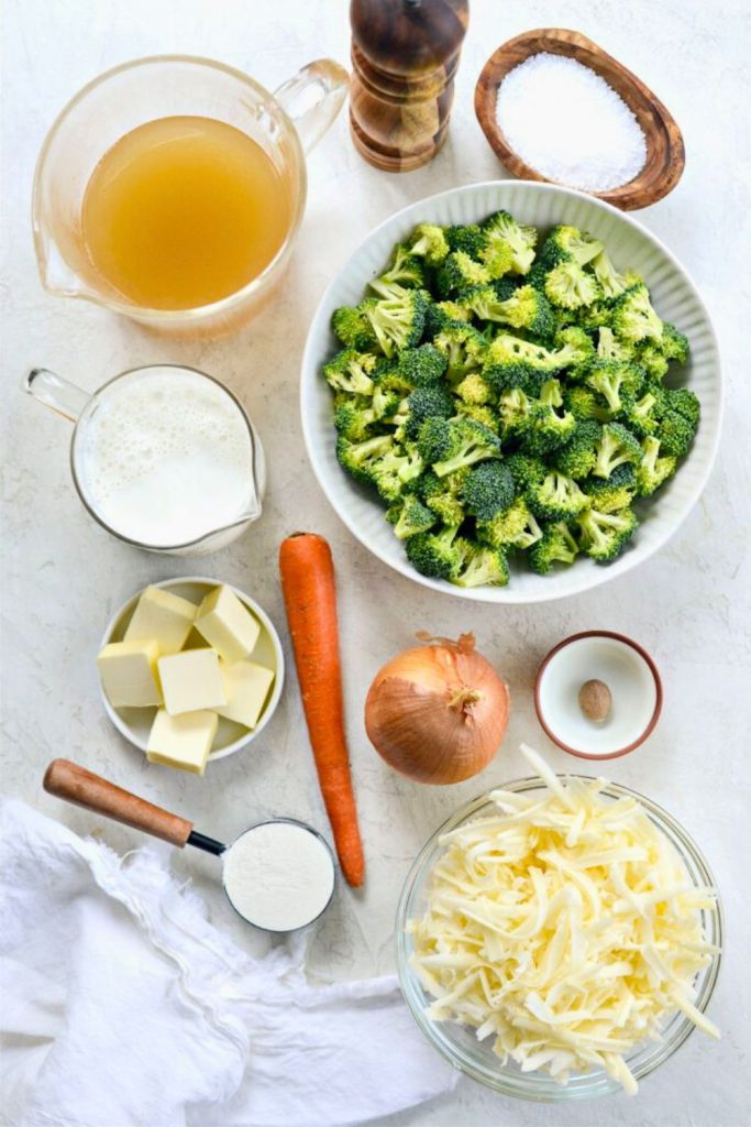 Broccoli Cheddar Soup Ingredients