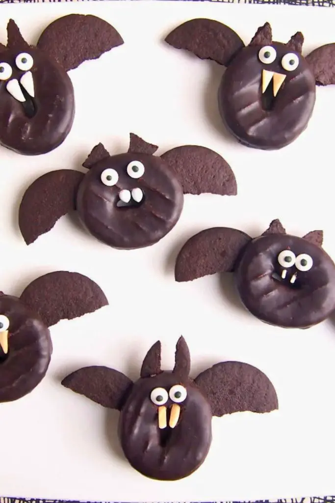 Halloween Bat Doughnuts