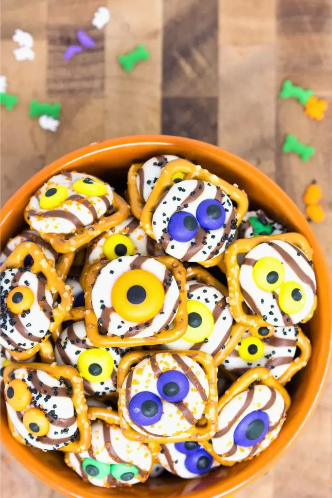 Halloween Monster Pretzels