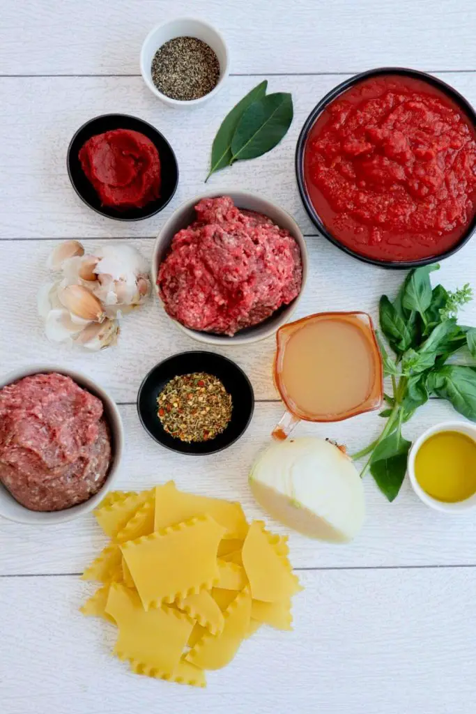 Lasagna Soup Ingredients