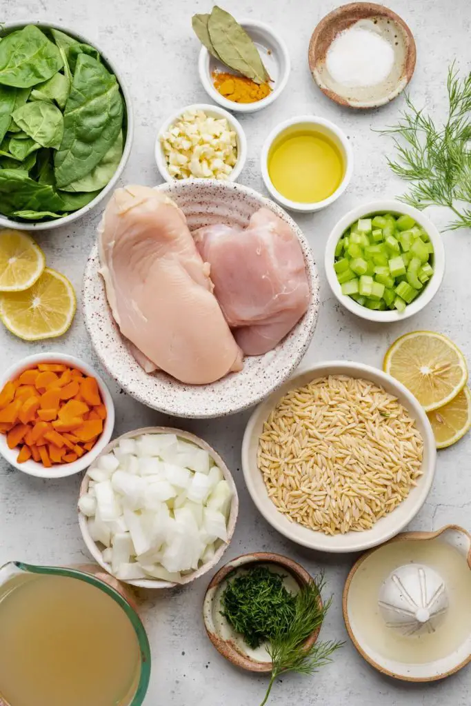 Lemon Chicken Orzo Soup Ingredients