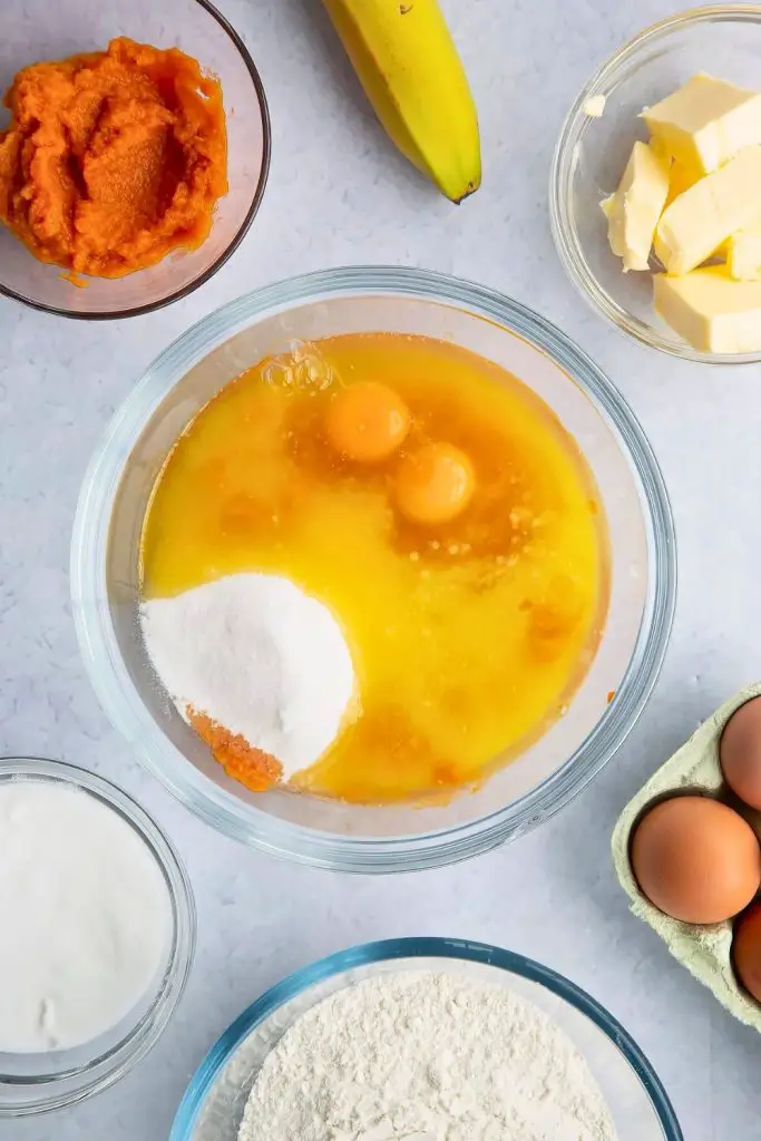 Pumpkin Banana Bread Ingredients