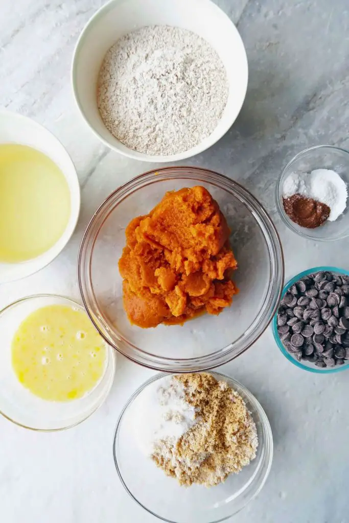 Pumpkin Chocolate Chip Muffins Ingredients