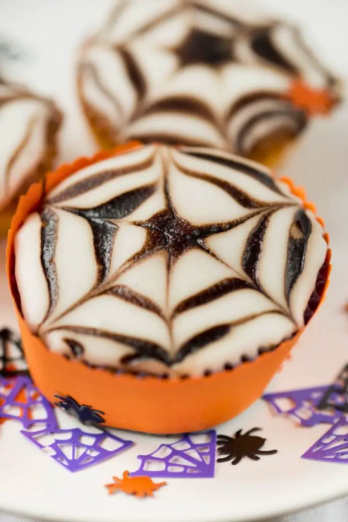 Spider Web Cupcakes