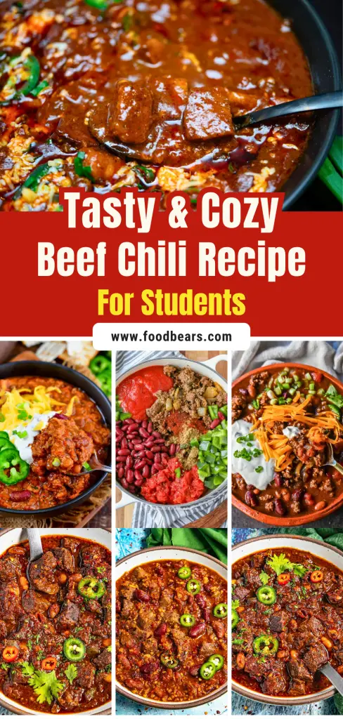Tasty & Cozy Beef Chili Recipe for Students