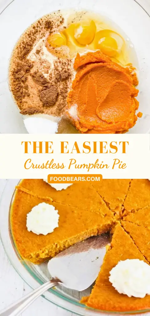 The Easiest Crustless Pumpkin Pie for Fall