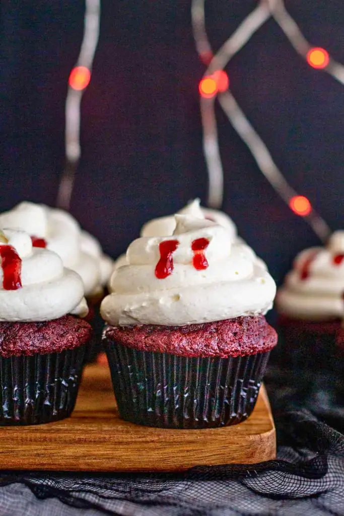 Vampire Bite Cupcakes