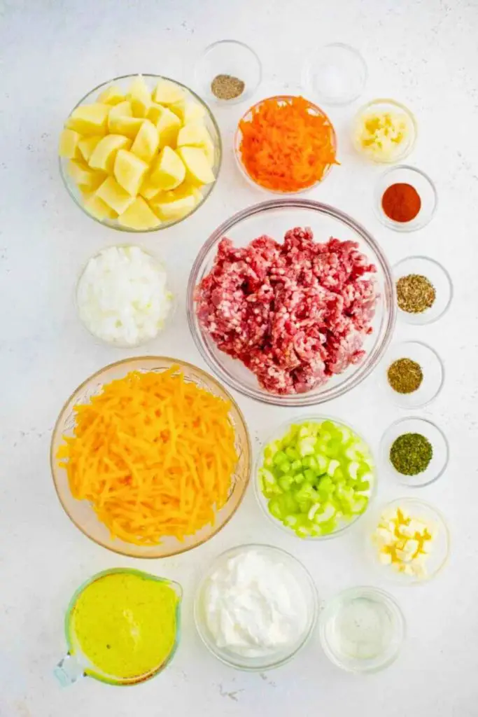 Cheeseburger Soup Ingredients