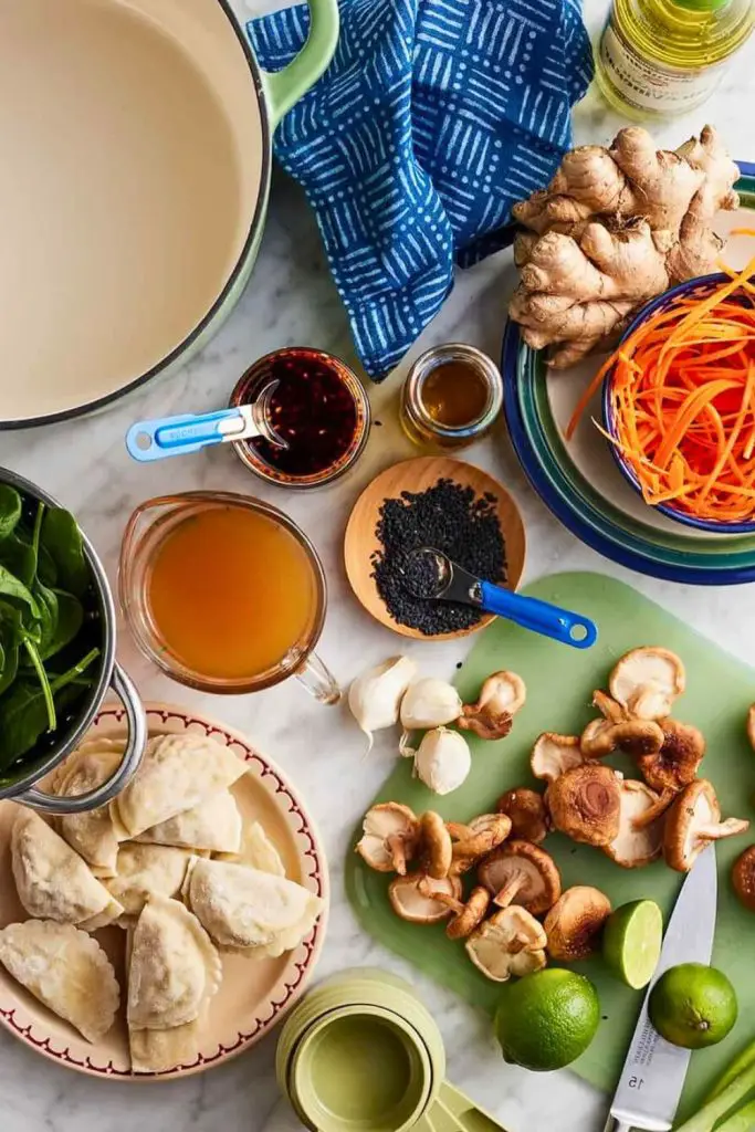 Dumpling Soup Ingredients