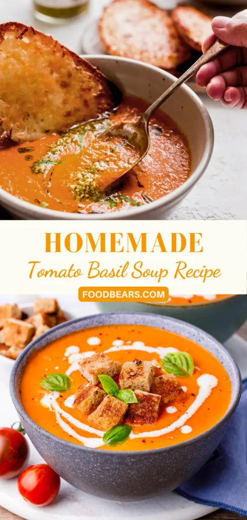 Homemade Tomato Basil Soup Recipe in 45 Minutes