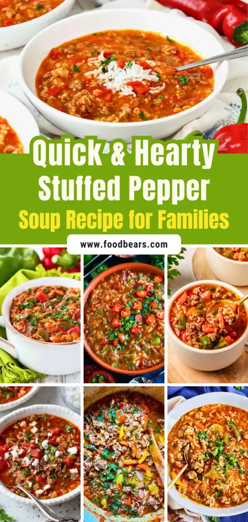 Quick & Hearty Stuffed Pepper Soup Recipe for Families